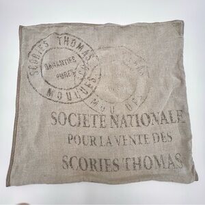Restoration Hardware (RH) French Grain Sack 100% Linen Accent Pillow Cover RARE